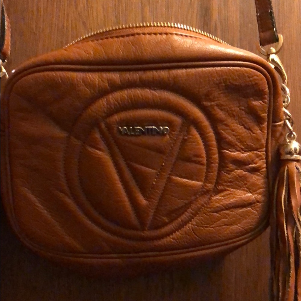 Valentino Mia Leather Tassel Crossbody Bag